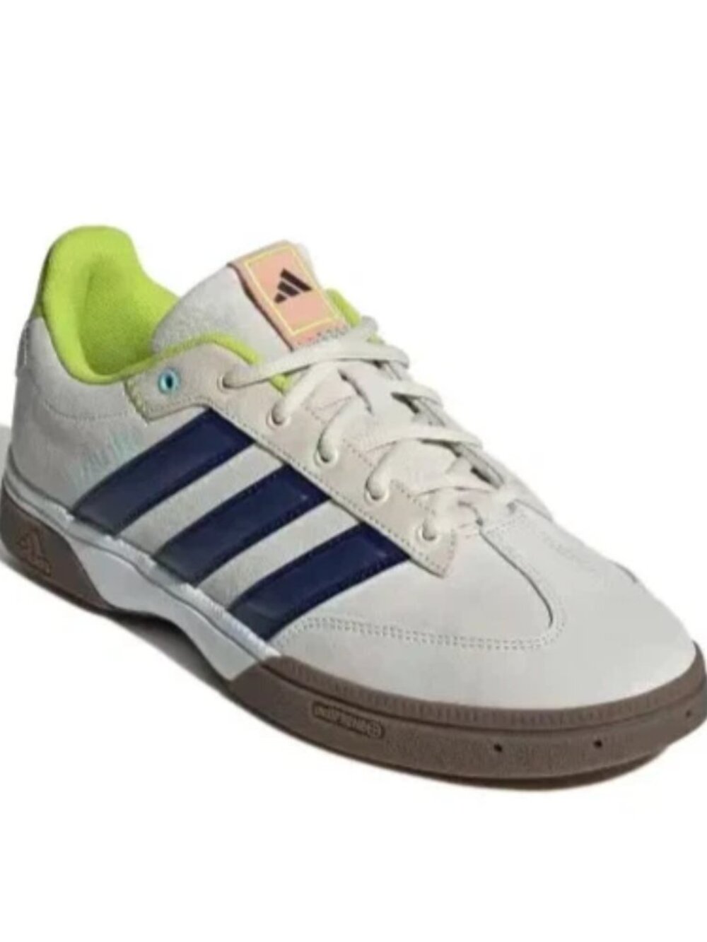 adidas Spezialist Indoor Mens Sneakers Off White Blue Volt JS1720 NEW